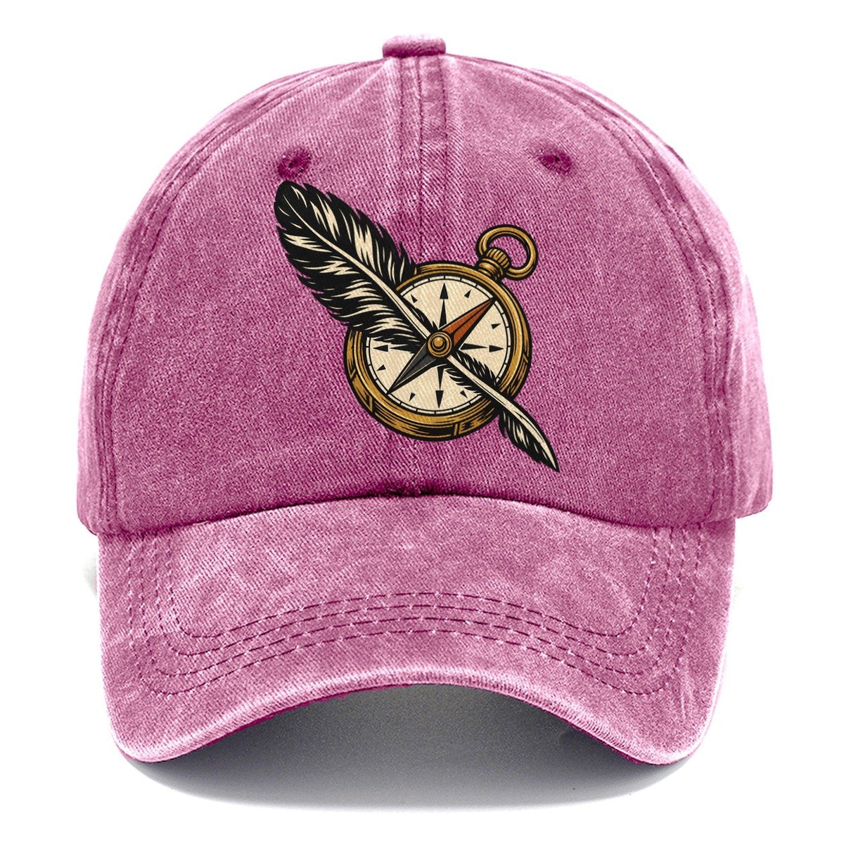 Raven Feather Compass Sundown Familiars Classic Cap – Dusty Rose
