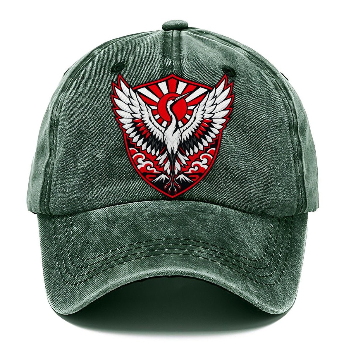 Japan Minimal Emblem Country Logos Classic Cap – Forest Mist