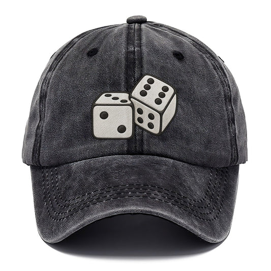 Pair Of White Dice Board Games Classic Cap – Graphite