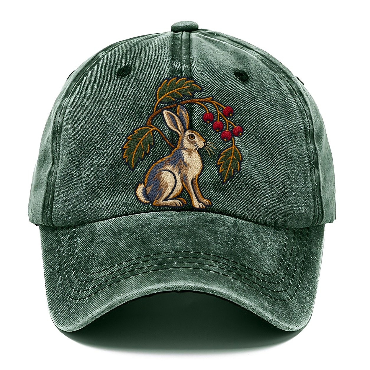 Scottish Rowan And Mountain Hare Uk Culture Heritage Classic Cap – Forest Mist