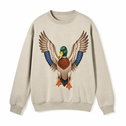Mallard Majesty Fleece Sweatshirt – Light Khaki