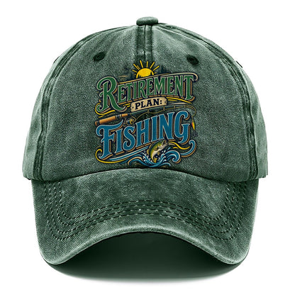 Retirement Plan Fishing Retired Living Classic Cap – Forest Mist