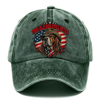 This Old Dog Still Bites Old Man Strong Classic Cap – Forest Mist