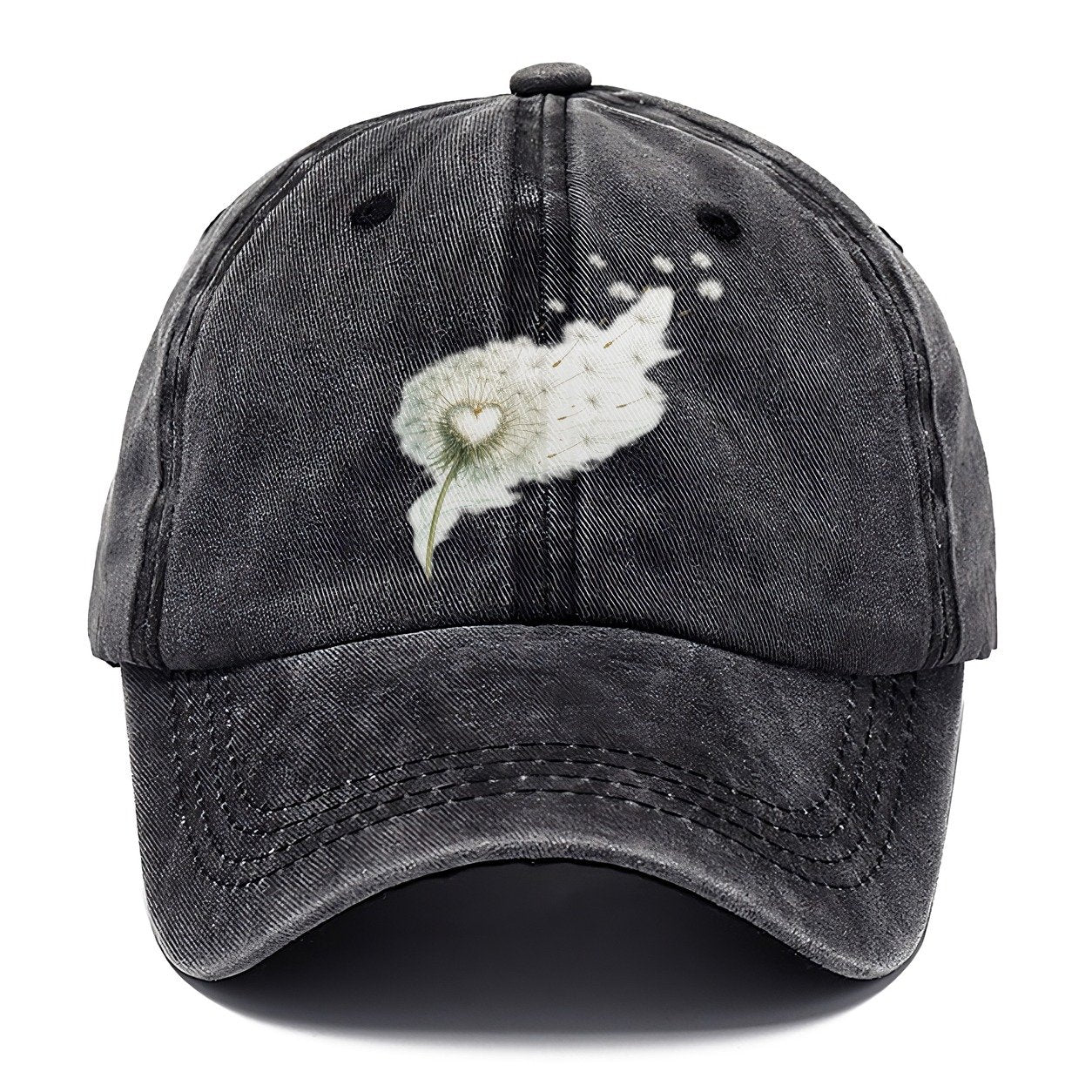 Claddagh Symbol Washed Classic Cap – Graphite