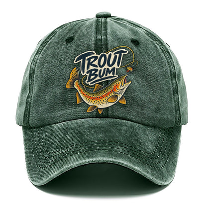 Trout Bum Fishing Elegant Classic Cap – Forest Mist
