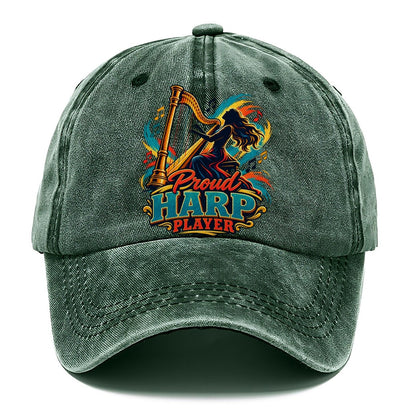 Proud Harp Player Music Instruments Classic Cap – Forest Mist
