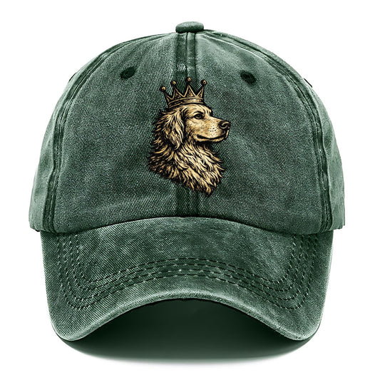 Golden Retriever Crown Portrait Classic Cap – Forest Mist