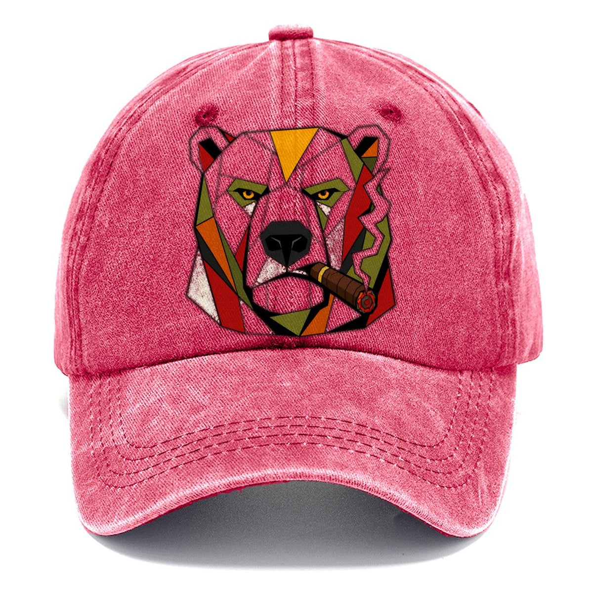 Polar Bear Portrait Classic Cap – Pomegranate Blush