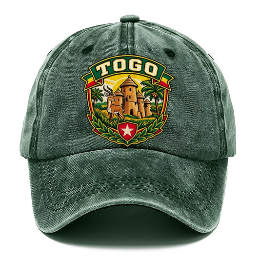 Togo Retro Badge Country Logos Classic Cap – Forest Mist