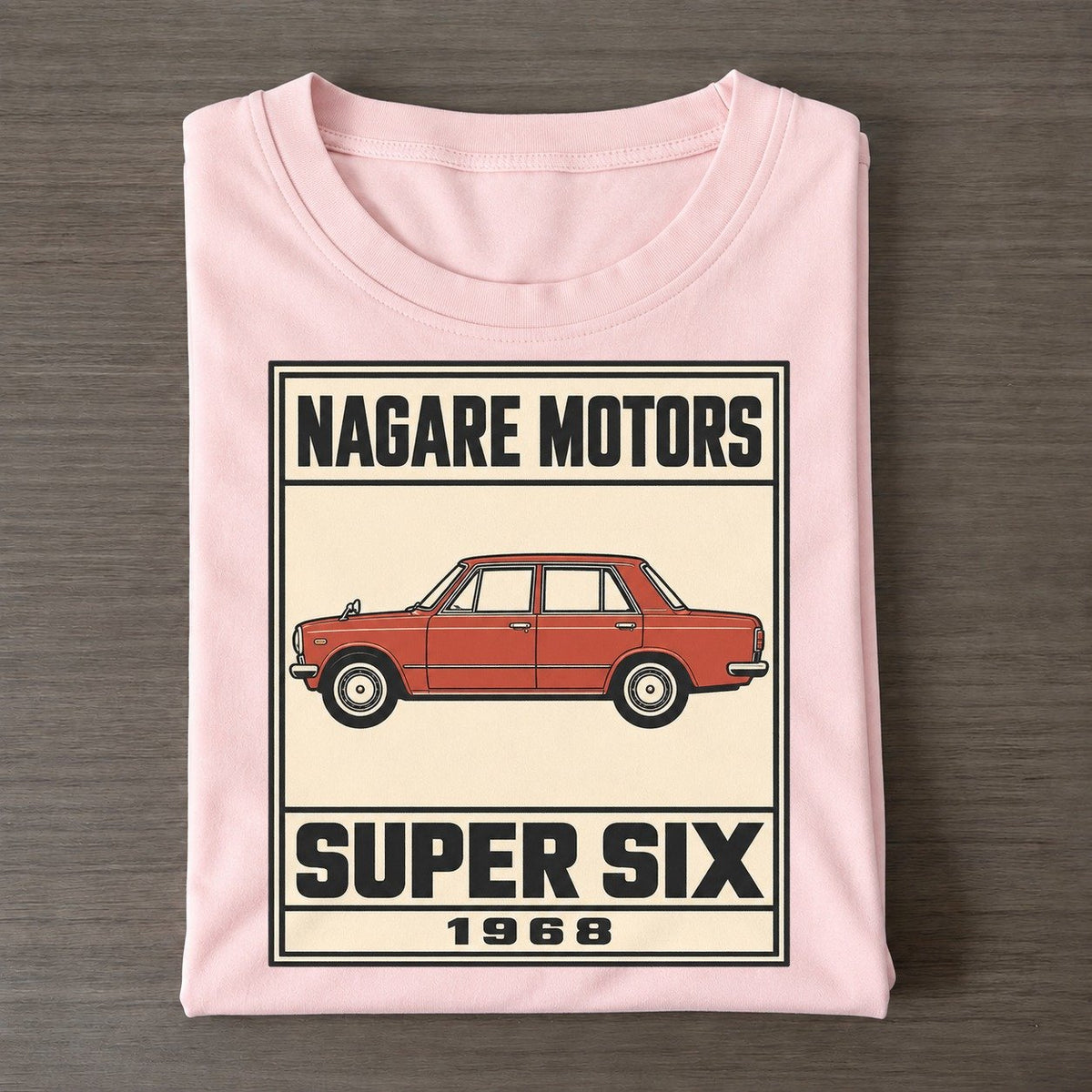 Nagare Super Showa Speed Plates Classic T-shirt – Pink