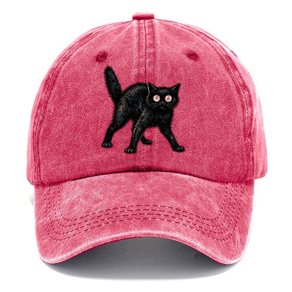 Glowing Black Cat Classic Cap – Pomegranate Blush