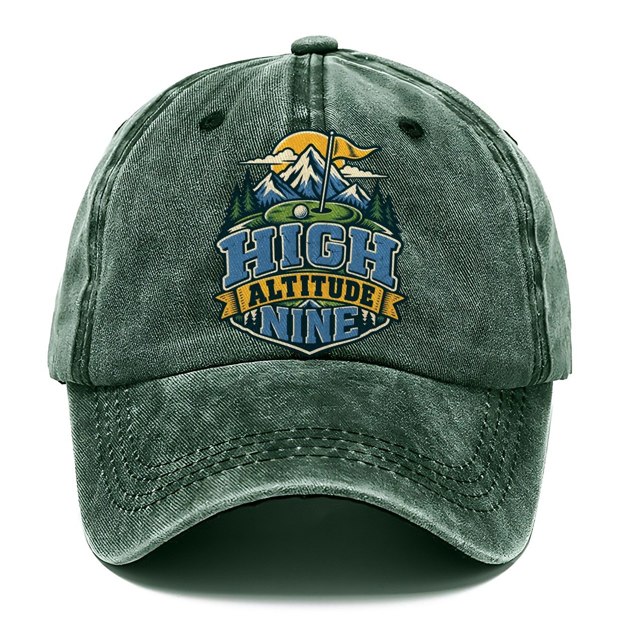 High Altitude Nine Golf Life Classic Cap – Forest Mist