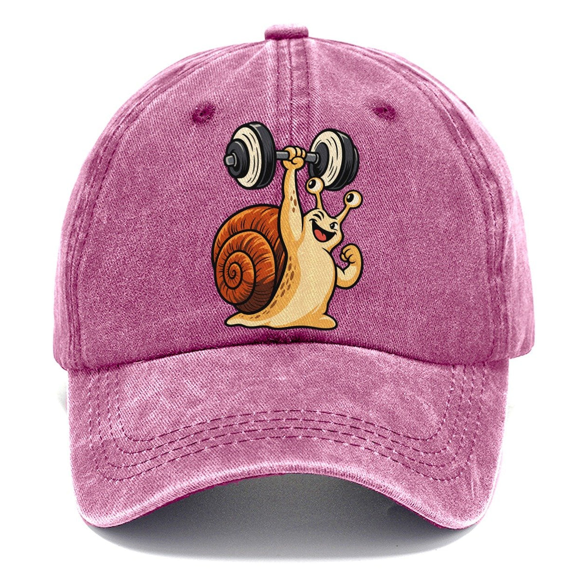 Snail Slow Gains Animal Lifters Classic Cap – Dusty Rose