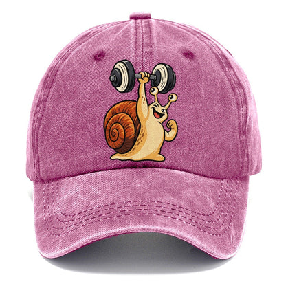 Snail Slow Gains Animal Lifters Classic Cap – Dusty Rose