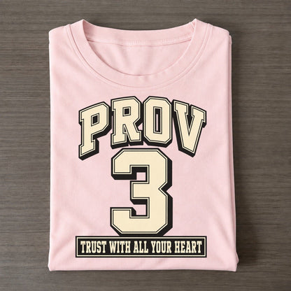 Proverbs 3 Varsity Chapel Varsity Classic T-shirt – Pink