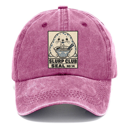 Seal Seafood Slurp Club Classic Cap – Dusty Rose