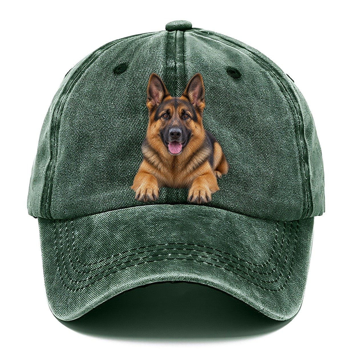 German Shepherd Lying Down Top Breeds Classic Cap – Forest Mist