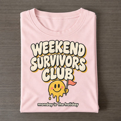 Weekend Warriors Running On Fumes Club Classic T-shirt – Pink