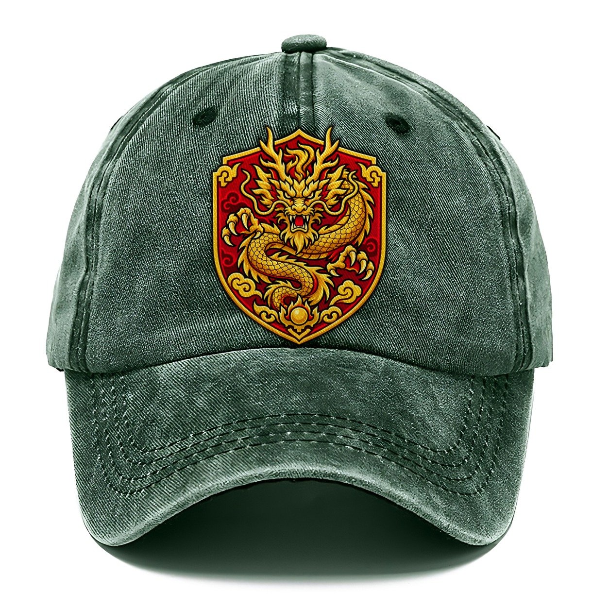 China Minimal Emblem Country Logos Classic Cap – Forest Mist