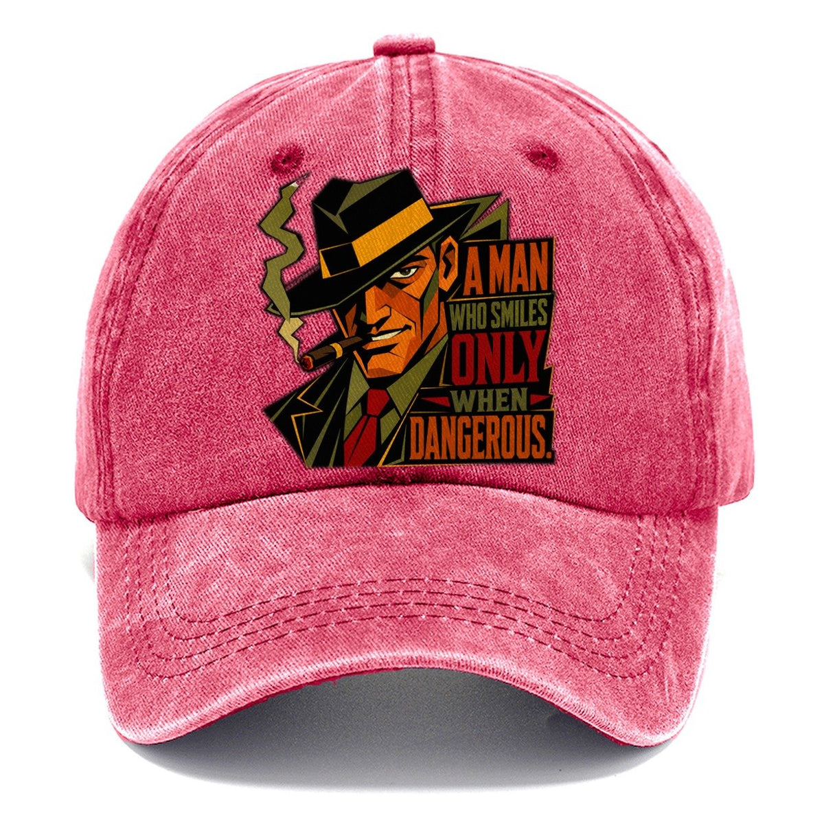 Gangster Portrait Classic Cap – Pomegranate Blush