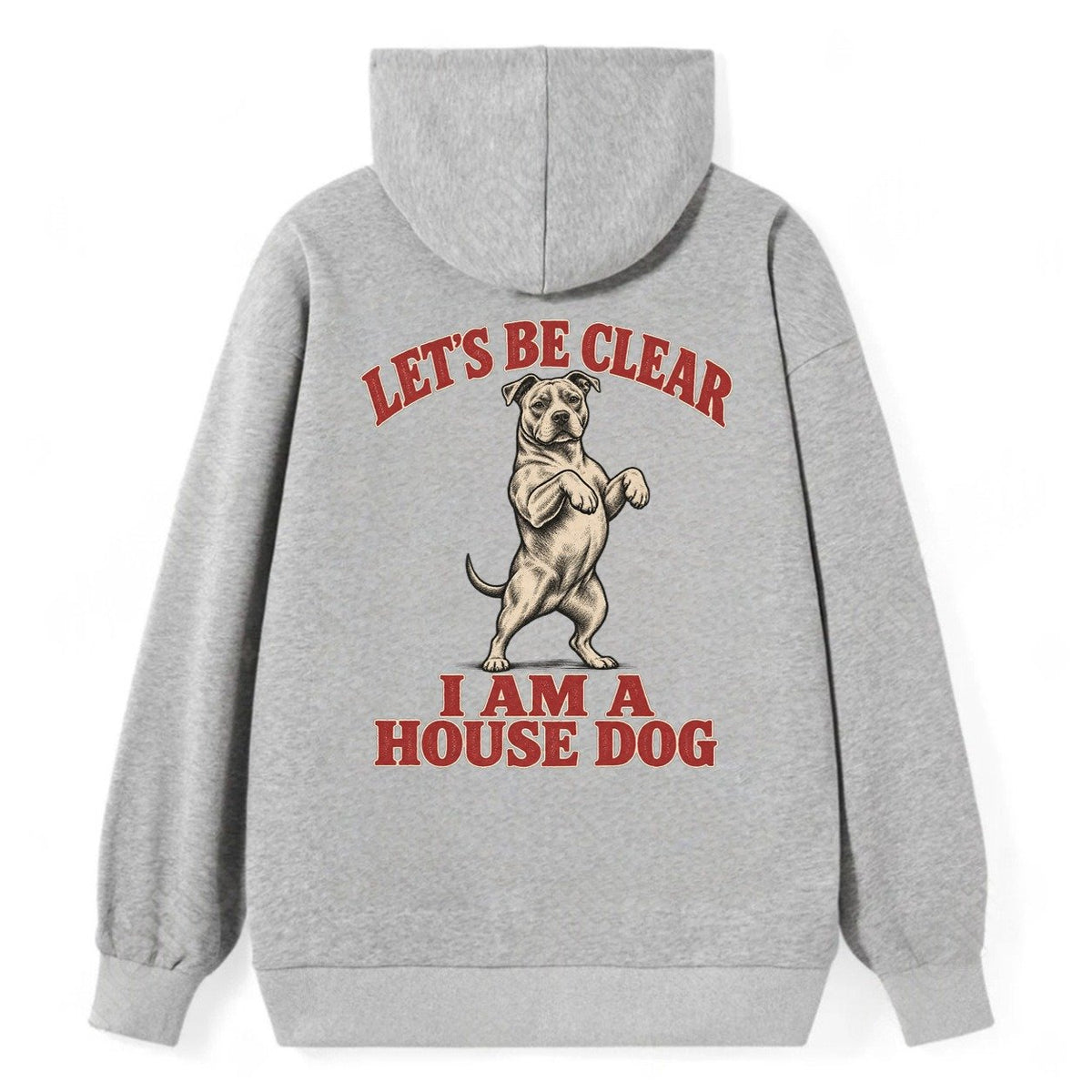 American Pit Bull Terrier Dog Declarations Classic Pullover Hoodie – Grey