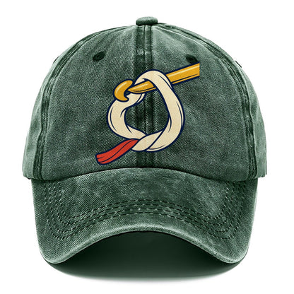 Working Loop Close Up Yarn Crafts Classic Cap – Forest Mist