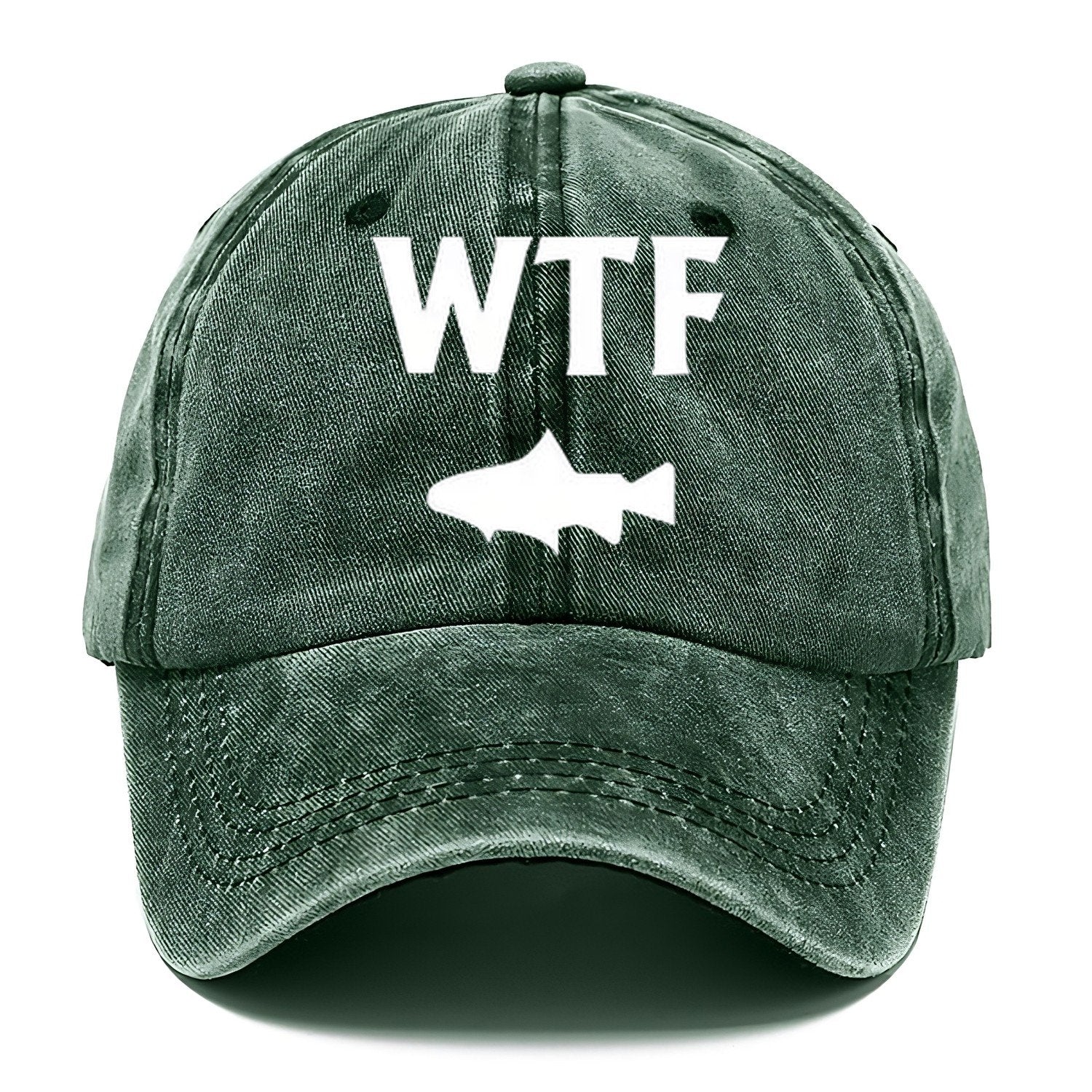 Wtf Wheres The Fish Classic Cap – Forest Mist