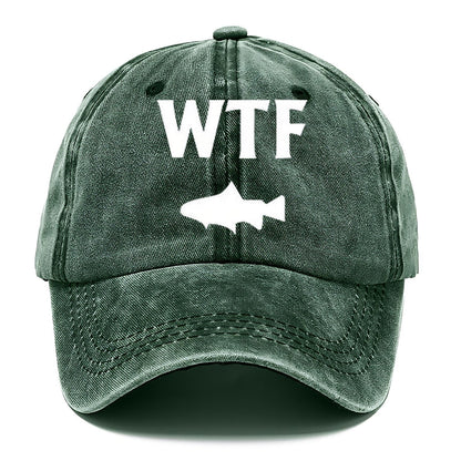 Wtf Wheres The Fish Classic Cap – Forest Mist