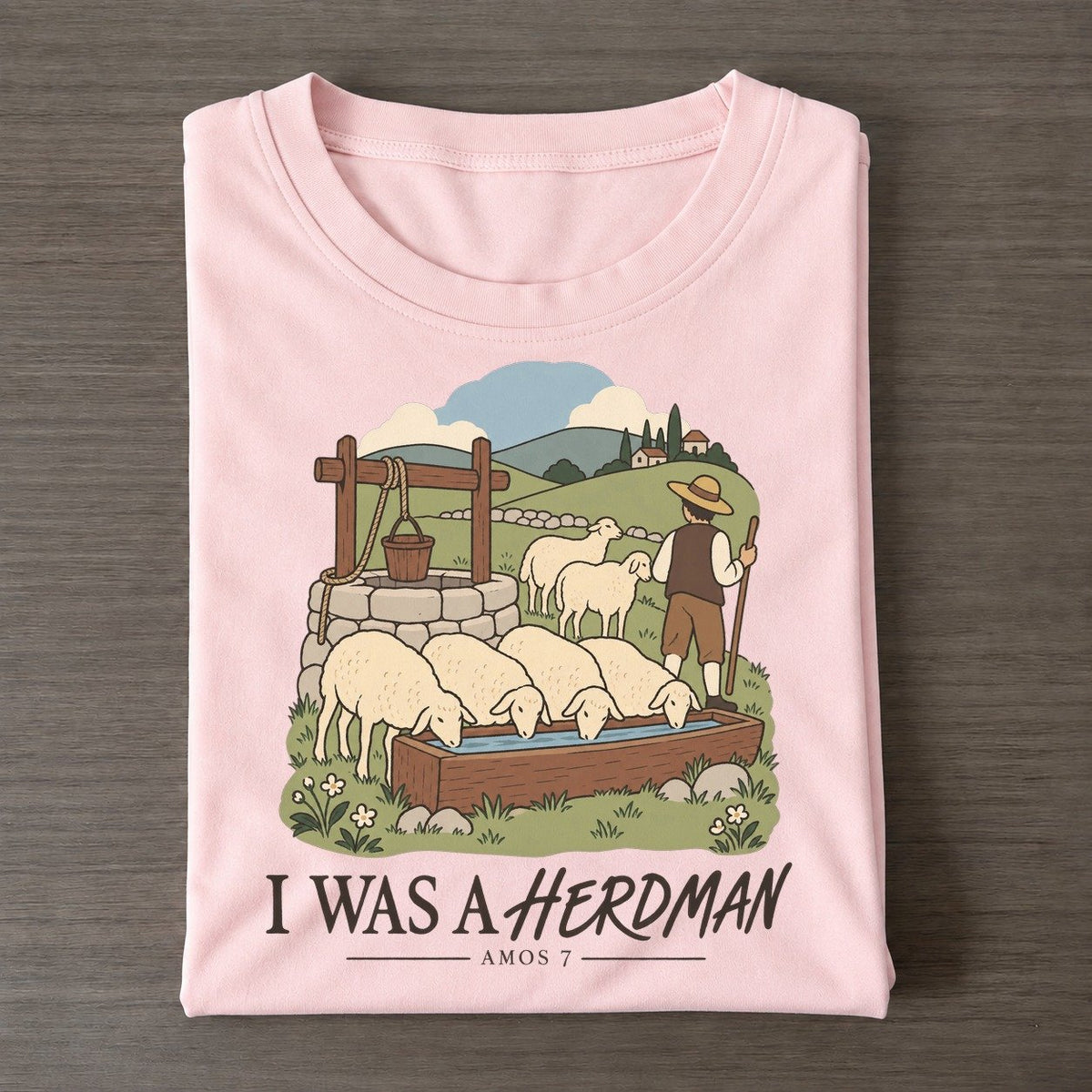 I Was A Herdman The Counting Gate Classic T-shirt – Pink