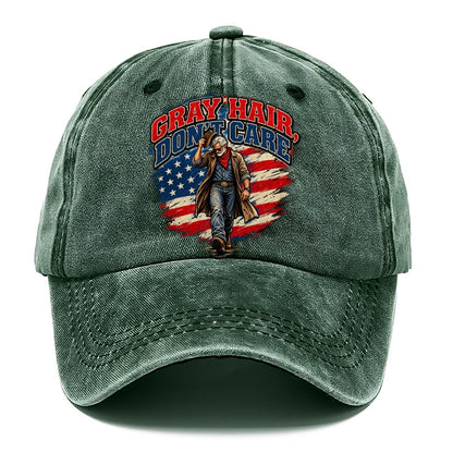 Gray Hair Don T Care Old Man Strong Classic Cap – Forest Mist