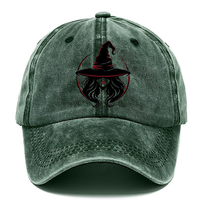Witch Silhouette Classic Cap – Forest Mist