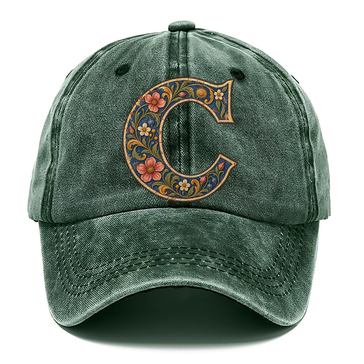 Wildflower C Monogram Classic Cap – Forest Mist