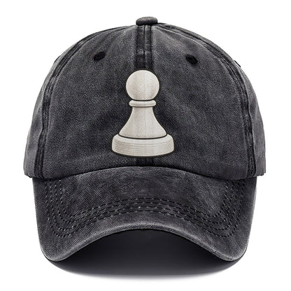 Single Wooden Pawn Board Games Classic Cap – Graphite