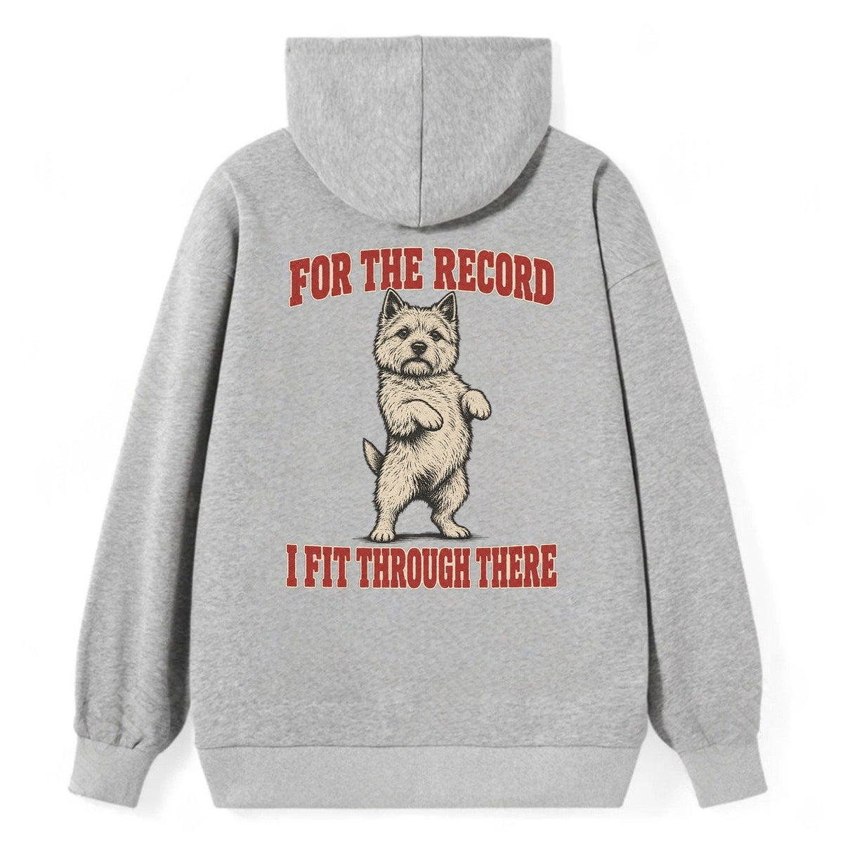 Norwich Terrier Dog Declarations Classic Pullover Hoodie – Grey