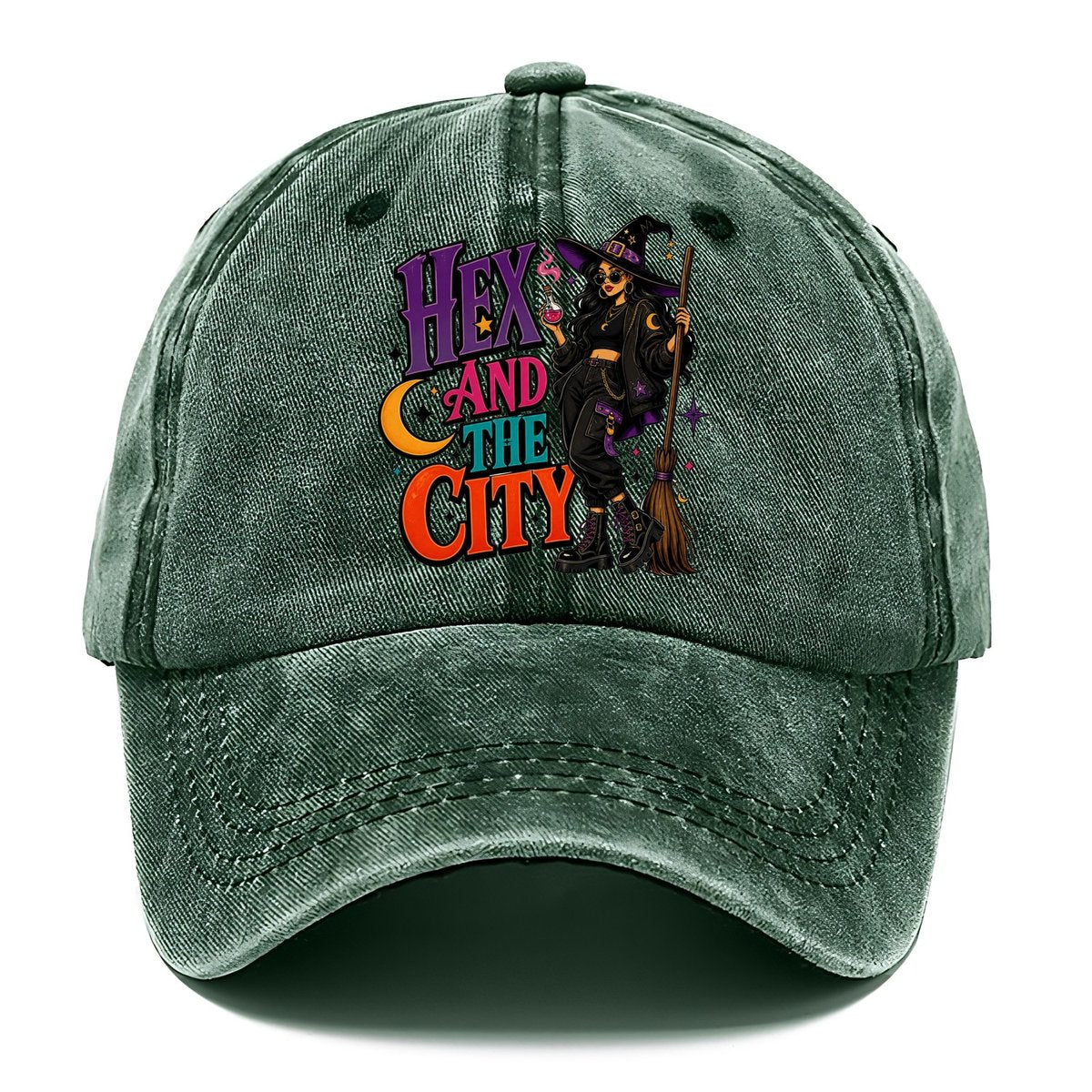Hex And The City Witch Meme Classic Cap – Forest Mist