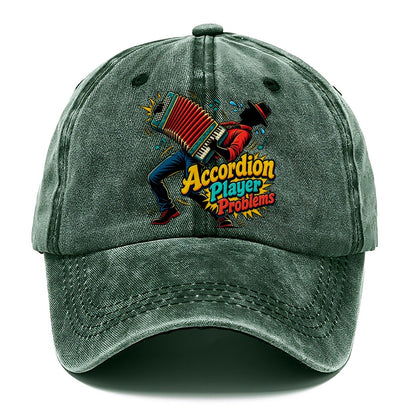 Accordion Player Problems Music Instruments Classic Cap – Forest Mist