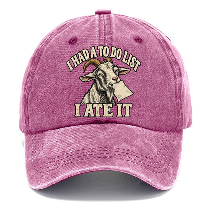 Goat Ate The List Everyday Originals Classic Cap – Dusty Rose