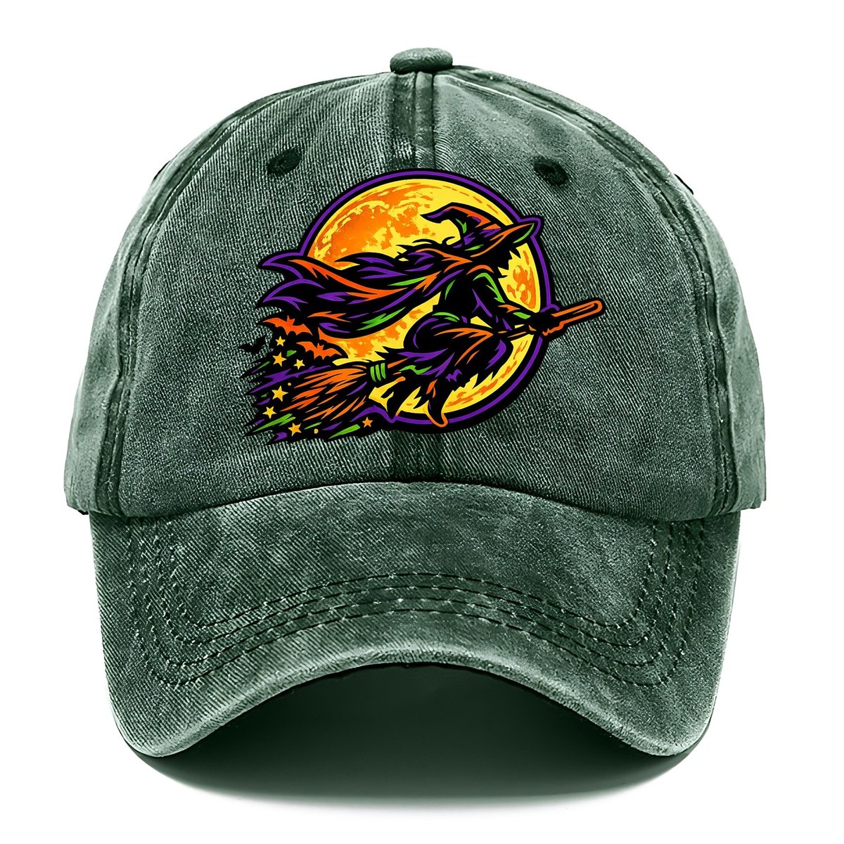 Flying Witch Moon Classic Cap – Forest Mist