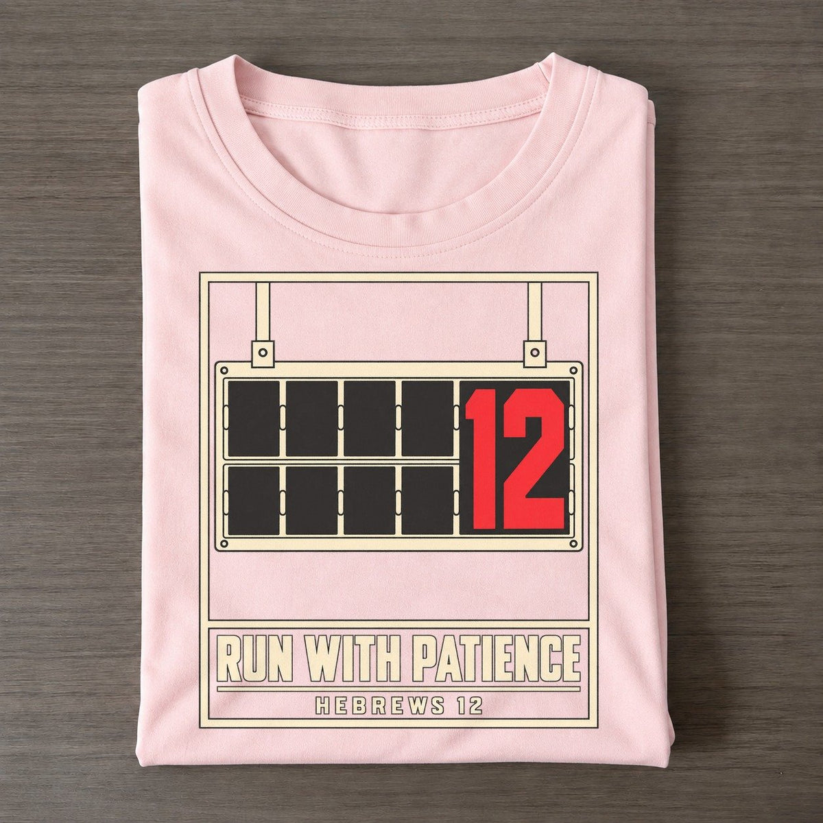 Run With Patience Pit Board Parables Classic T-shirt – Pink
