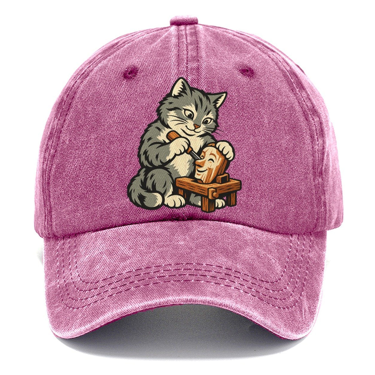 Cat Marionette Carver Sundown Familiars Classic Cap – Dusty Rose