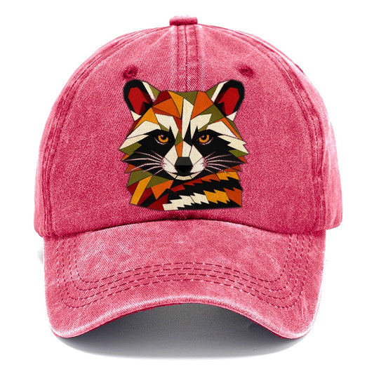 Raccoon Mask Portrait Classic Cap – Pomegranate Blush