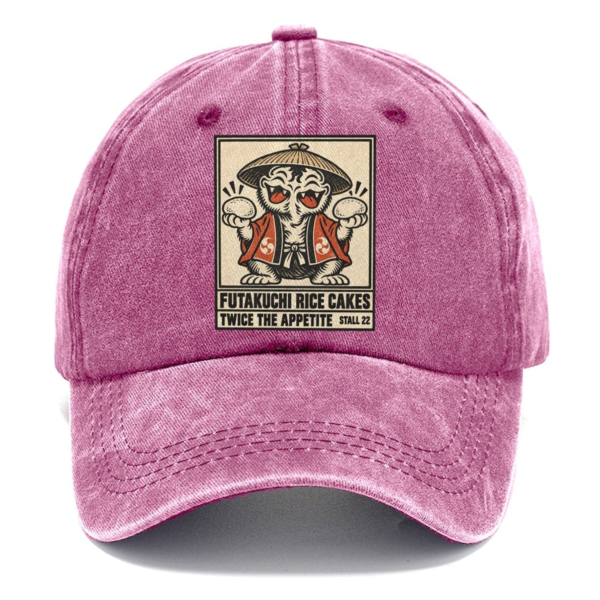 Futakuchi Rice Cakes Yokai Night Market Classic Cap – Dusty Rose