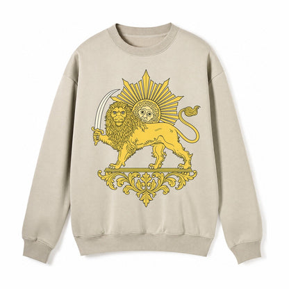 Shir O Khorshid Fleece Sweatshirt – Light Khaki