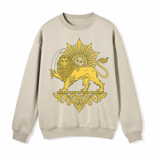 Shir O Khorshid Fleece Sweatshirt – Light Khaki