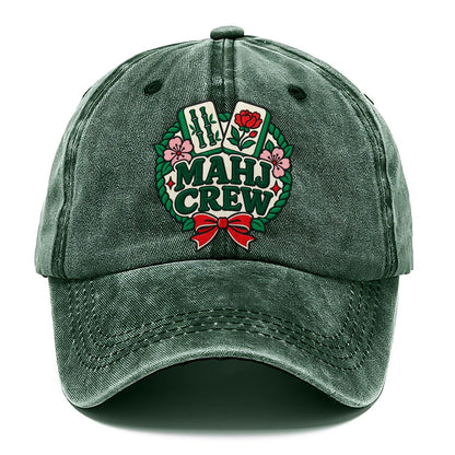 Mahj Crew Mahjong Game Night Classic Cap – Forest Mist