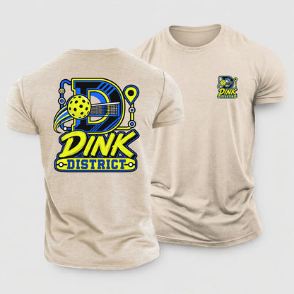 Dink District Pickleball Life Cotton T-Shirt – Sand