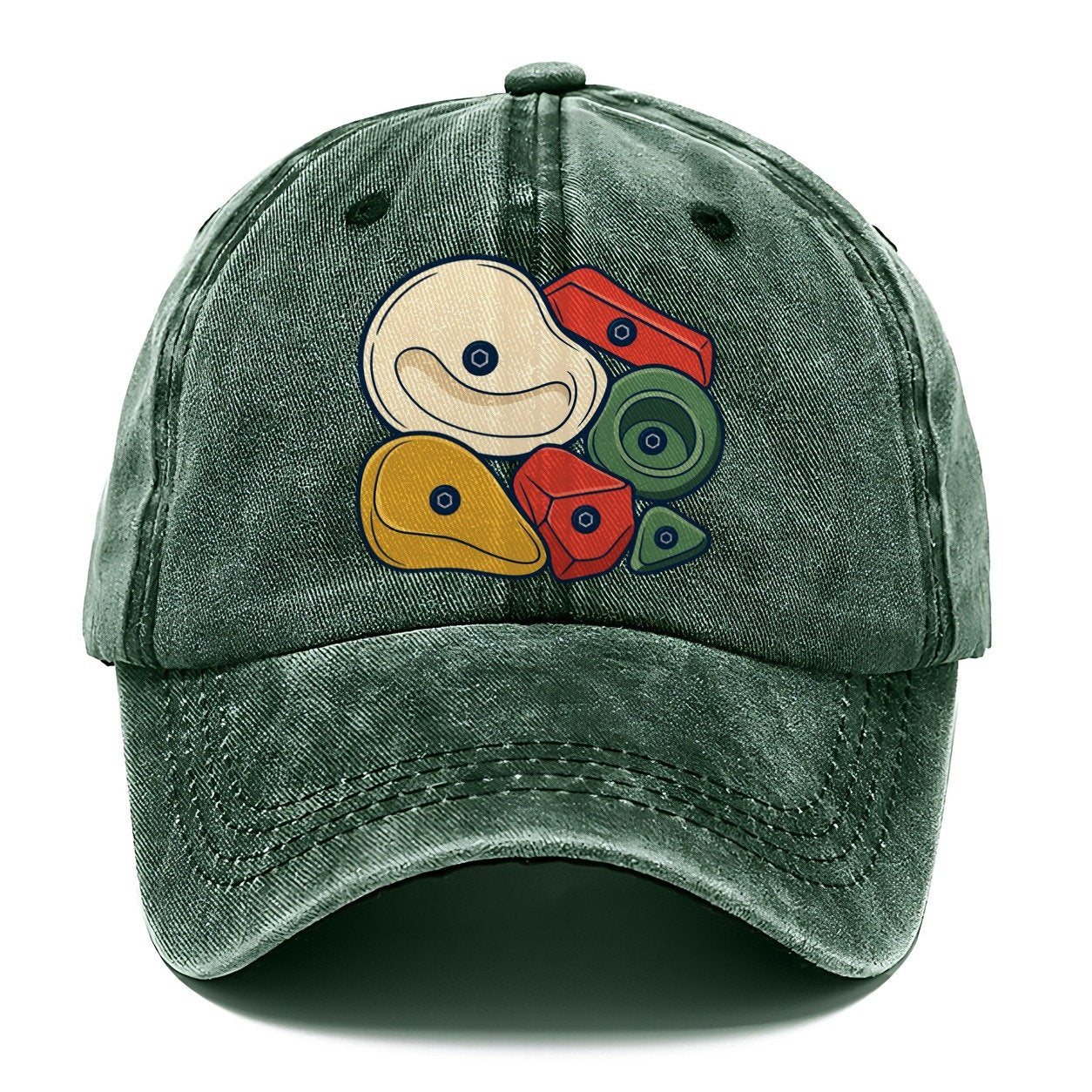 Hold Cluster Rock Climbing Classic Cap – Forest Mist