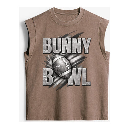 Bunny Bowl Vintage Washed Tank – Brown