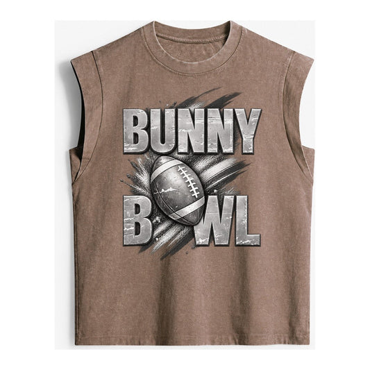 Bunny Bowl Vintage Washed Tank – Brown