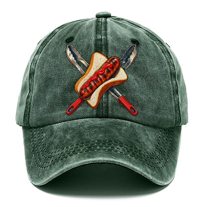 Sausage Sizzle Bread And Tongs Australia Cultural Icons Classic Cap – Forest Mist